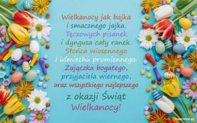 Wielkanoc 746 Kolorowe Pisanki, Kwiaty, Zyczenia Wielkanocne, Wielkanocy jak bajka ...