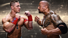 WWE 1920x1080 001 John Cena, The Rock Dwayne Johnson