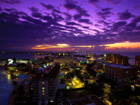 Cancun at Twilight, Mexico