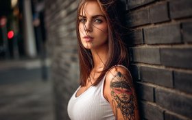 Tatuaze 064 Kobieta, Sciana