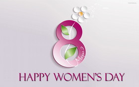 Dzien Kobiet 124 Happy Womens Day, 8 Marca, Kwiatek