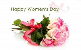 Dzien Kobiet 128 Happy Womens Day, Kwiaty, Roze