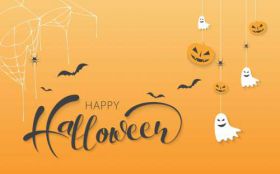 Halloween 321 Vector, Happy Halloween, Duchy, Nietoperze