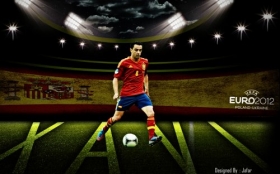 Uefa Euro 2012 1440x900 017 Xavi, Hiszpania