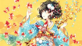 Anime, Manga 385 Kimono, Dziewczyna
