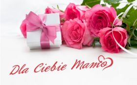 Dzien Matki 048 Kwiaty, Roze, Prezent, Dla Ciebie Mamo