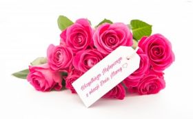 Dzien Matki 049 Kwiaty, Roze, Wszystkiego Najlepszego z okazji Dnia Mamy