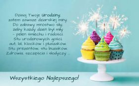 Urodziny, Happy Birthday 105 Zyczenia Urodzinowe, Babeczki, Dzisiaj Twoje Urodziny ...