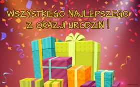 Urodziny, Happy Birthday 106 Kartka Urodzinowa, Wszystkiego Najlepszego z okazji urodzin, Prezenty, Vector