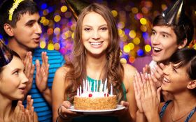 Urodziny, Happy Birthday 124 Tort, Swieczki, Impreza, Mezczyzni, Kobiety