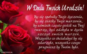 Urodziny, Happy Birthday 128 Czerwone Roze, Zyczenia Urodzinowe dla Niej, By sie spelnily Twoje zyczenia ...