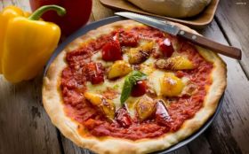 Pizza 027 Fast Food, Pomidor, Papryka