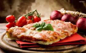 Pizza 031 Fast Food, Cebula, Pomidory