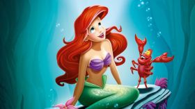 Mala Syrenka - The Little Mermaid 013 Ariel i Sebastian
